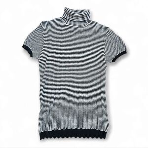 DKNY Women's Striped Turtleneck,  Size S